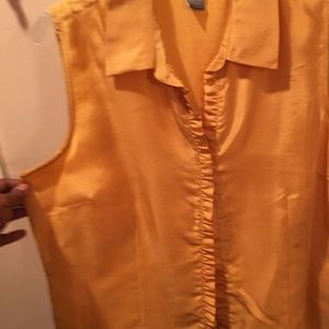 Laura Leigh silk sleeveless blouse size xl
